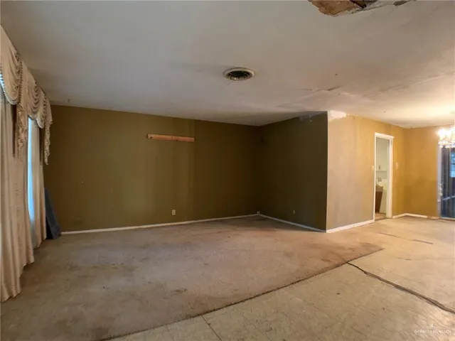 a view of an empty room