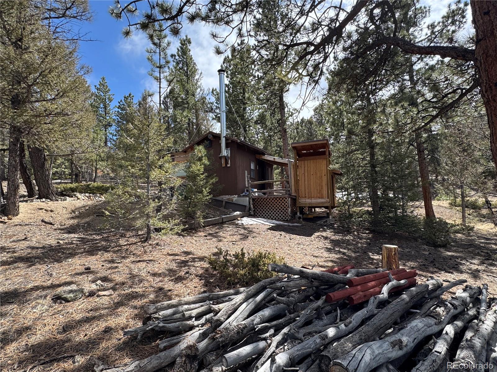 1666 Singletree Road Hartsel, CO 80449 - Photo 15 of 37 a view of a house with a yard