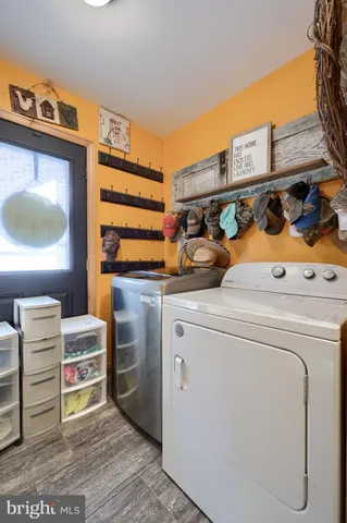 a living room with lots of furniture