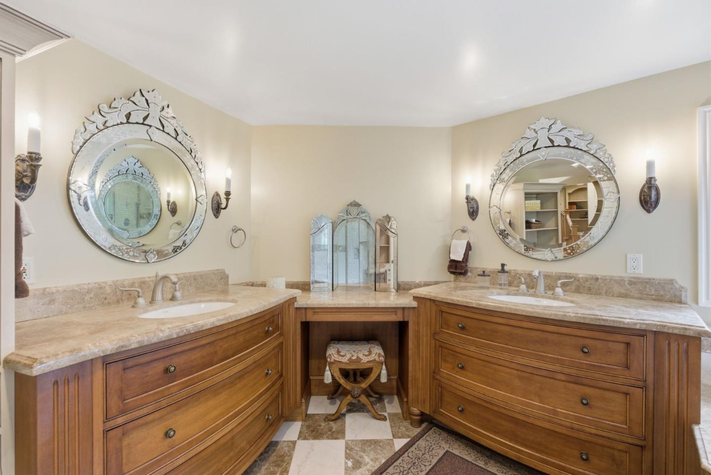 23423 Toyonita Road Los Altos Hills, CA 94024 - Photo 24 of 59 a bathroom with a sink and a mirror