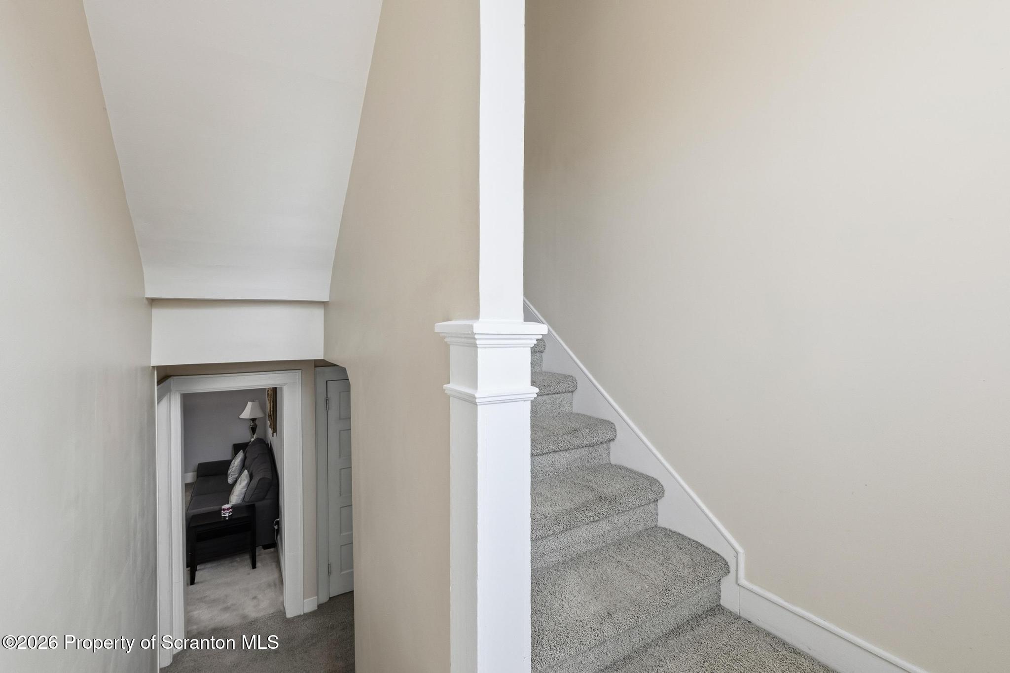 616 Myrtle Street Scranton, PA 18510 - Photo 23 of 65 a view of hallway with closet and bedroom