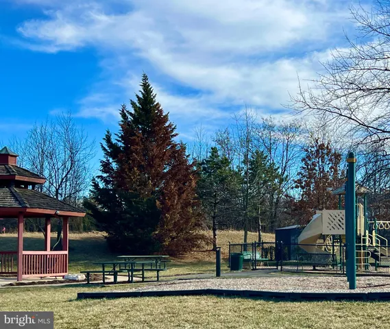 a view of a storage area with racks