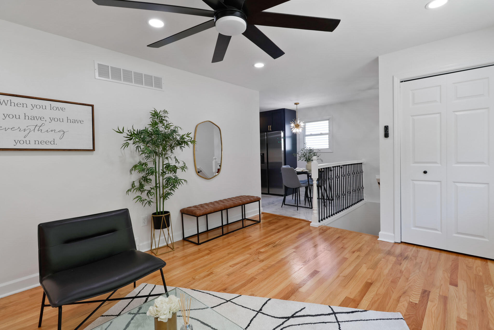 1564 Clinton Street Gary, IN 46406 - Photo 6 of 27 a living room with furniture and wooden floor