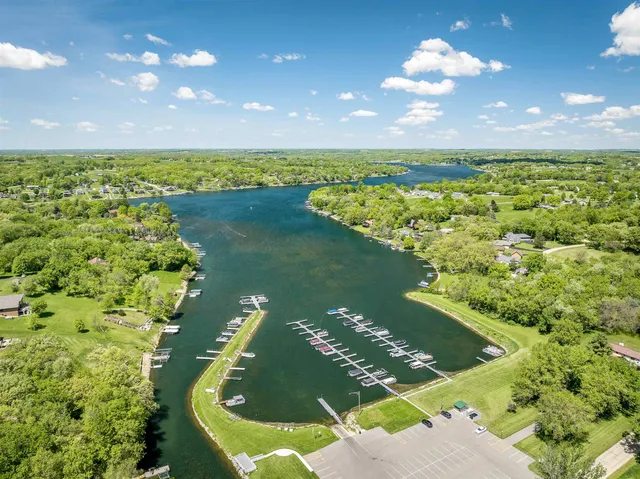 a view of a lake from a balcony