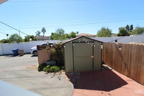 a backyard of a house