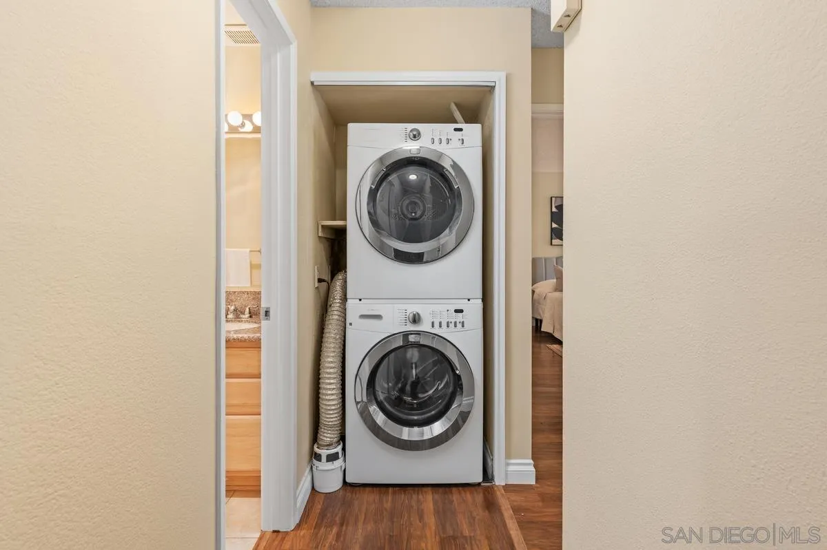 2332 Hosp Way, Unit 207 Carlsbad, CA 92008 - Photo 18 of 31 a utility room with dryer and washer