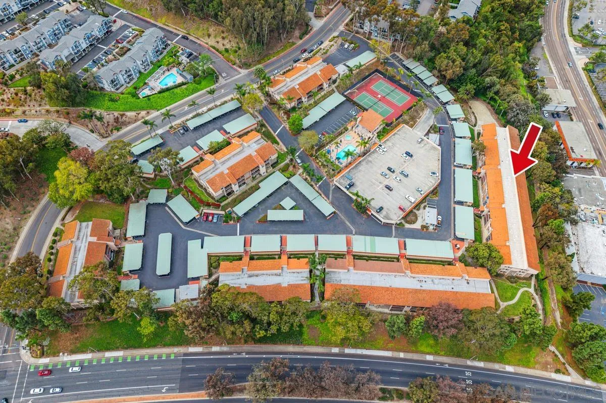 2332 Hosp Way, Unit 207 Carlsbad, CA 92008 - Photo 27 of 31 an aerial view of a house with a yard and potted plants