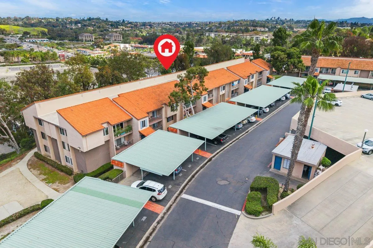 2332 Hosp Way, Unit 207 Carlsbad, CA 92008 - Photo 29 of 31 an aerial view of a house with a swimming pool