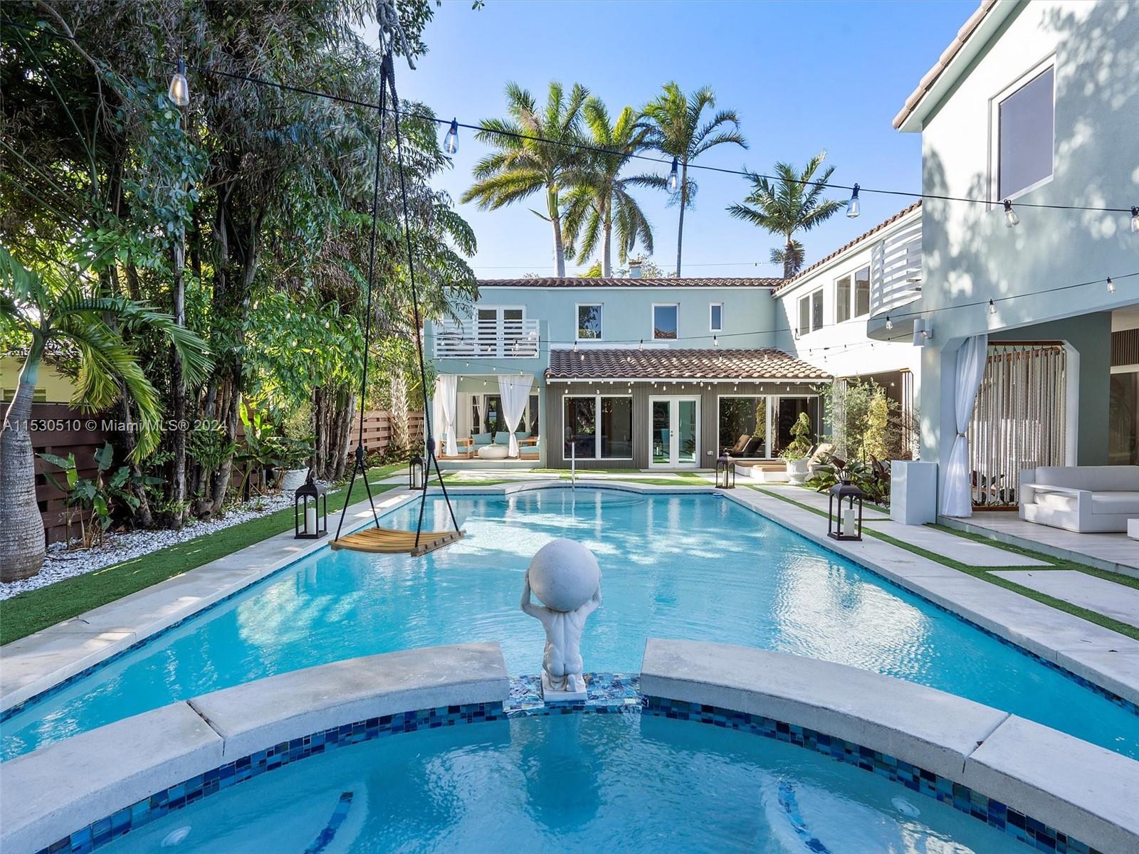 4431 Alton Road, Unit 1 Miami Beach, FL 33140 - Photo 50 of 60 a view of an house with swimming pool and sitting area