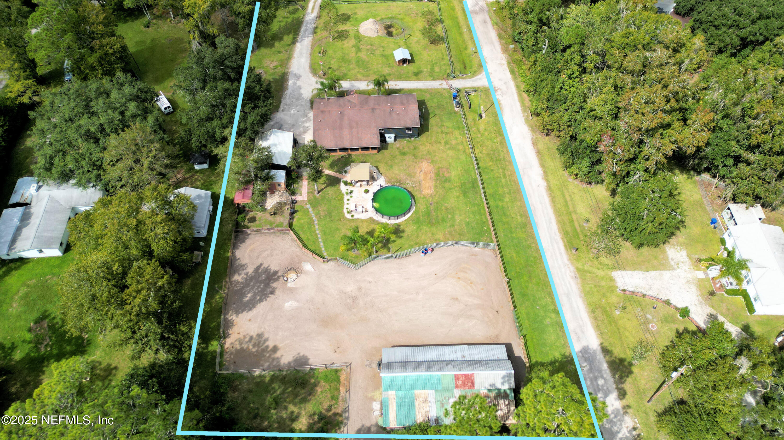 2241 Marlee Road South Jacksonville, FL 32259 - Photo 4 of 61 an aerial view of a house with a swimming pool