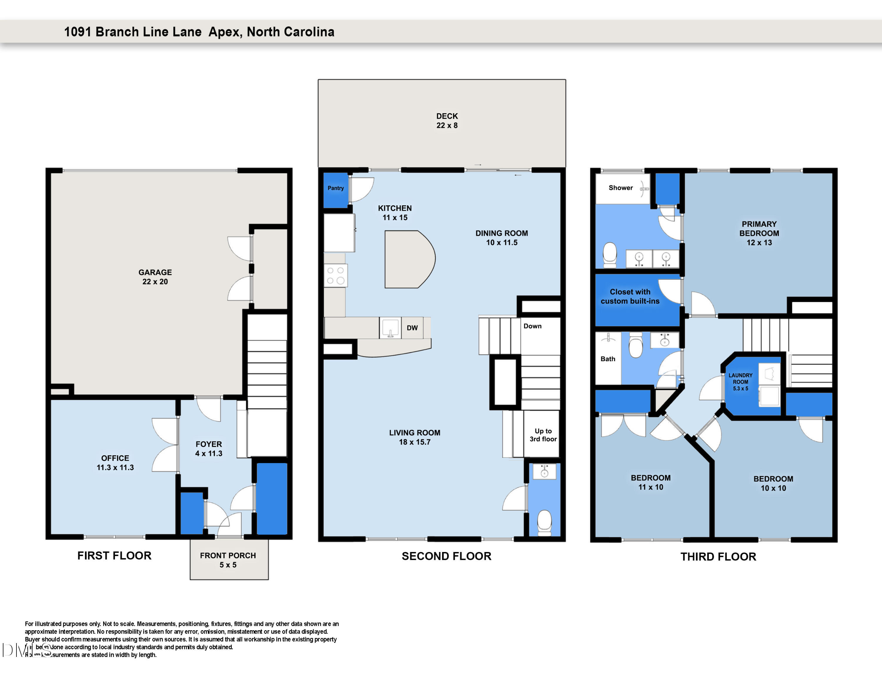 1091 Branch Line Lane Apex, NC 27502 - Photo 44 of 44 1091_BranchLineFloorplan2
