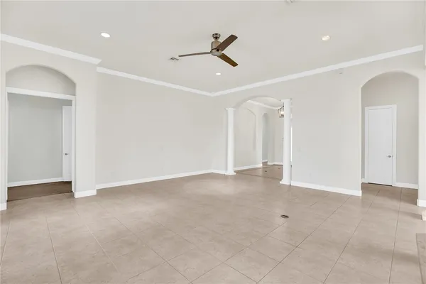 a view of an empty room