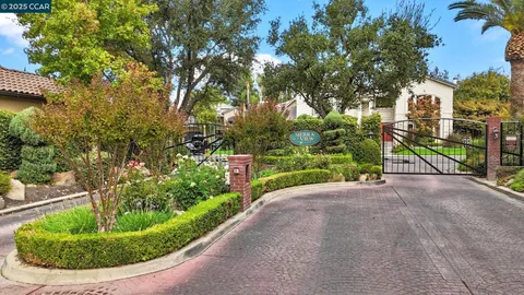 a view of a garden with a pathway