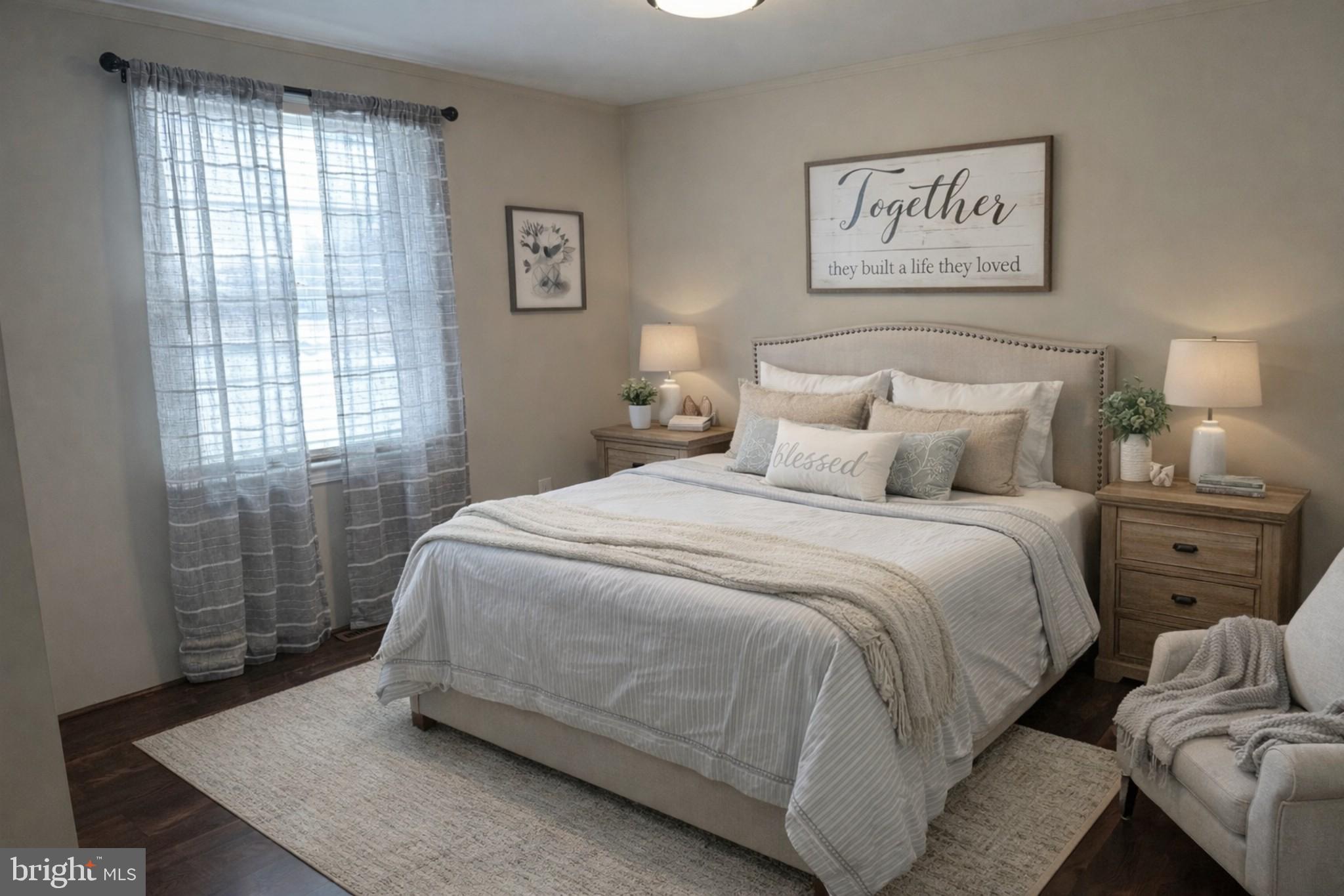 92 McCarty Road Fredericksburg, VA 22405 - Photo 19 of 39 a bedroom with a bed and wooden floor