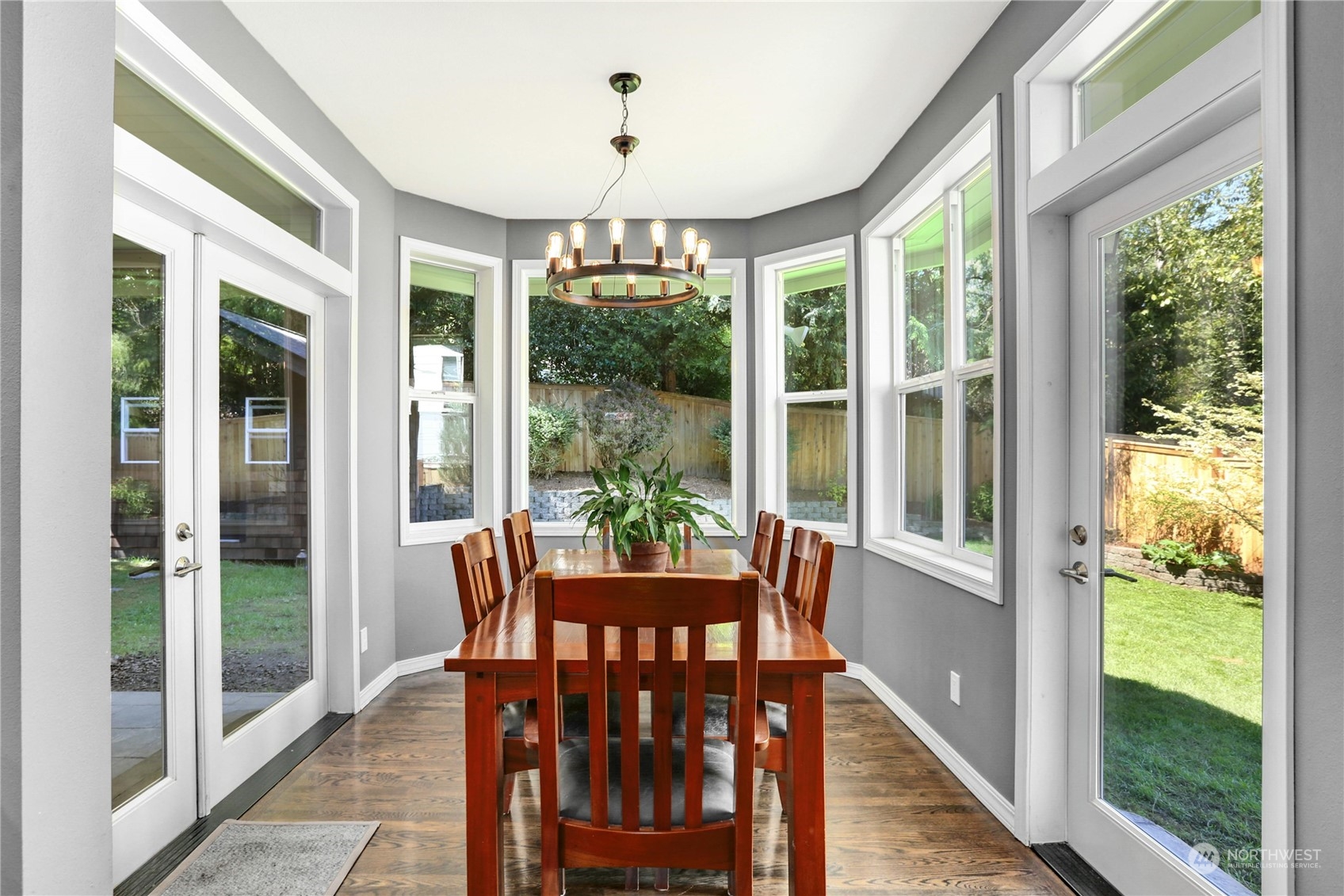 17309 106th Place Northeast Bothell, WA 98011 - Photo 15 of 39 a view of a porch with chairs and backyard