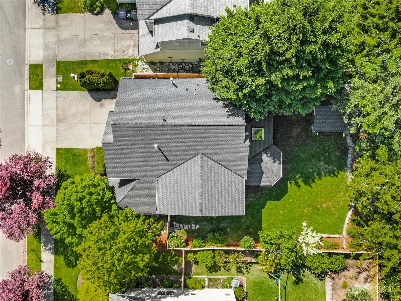 17309 106th Place Northeast Bothell, WA 98011 - Photo 34 of 39 an aerial view of a house with garden space and street view