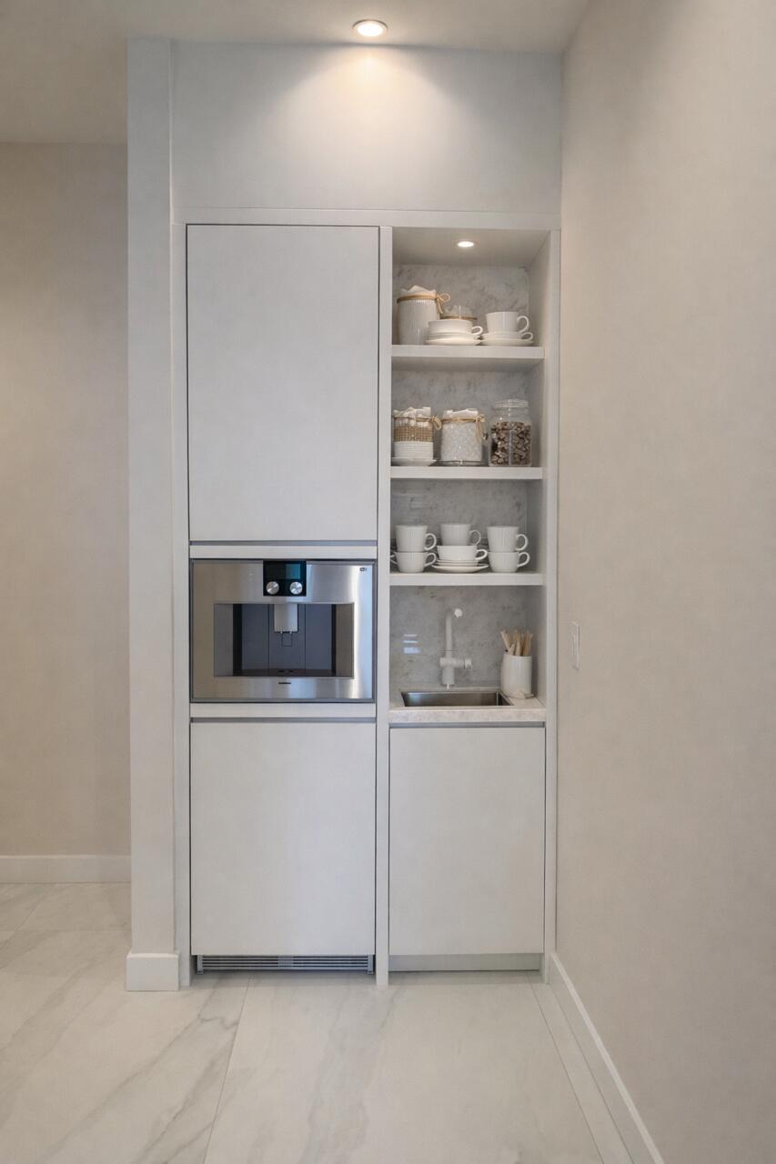 220 Southeast Mizner Boulevard, Unit PH907 Boca Raton, FL 33432 - Photo 11 of 29 a view of a refrigerator in kitchen and wooden floor
