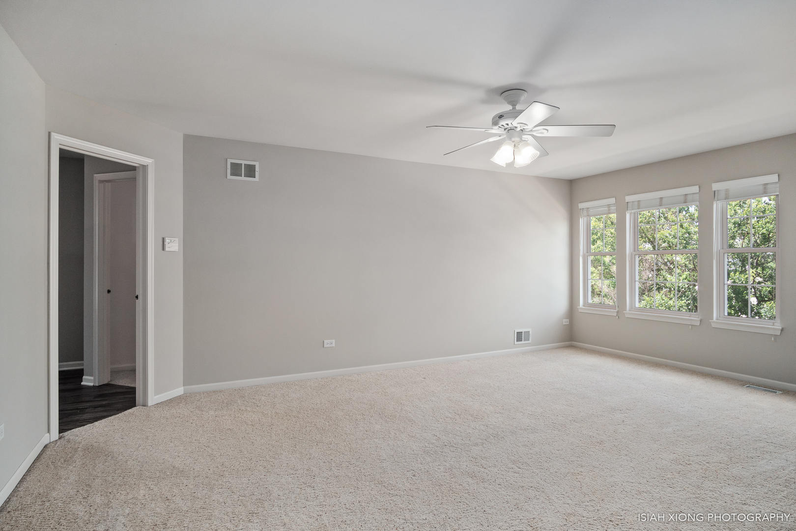 3255 Marbill Farm Road Montgomery, IL 60538 - Photo 9 of 22 wooden floor in an empty room with a window