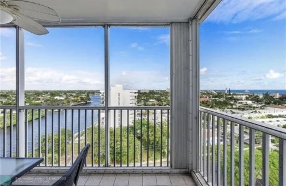 1505 North Riverside Drive, Unit 1108 Pompano Beach, FL 33062 - Photo 14 of 16 a view of a balcony