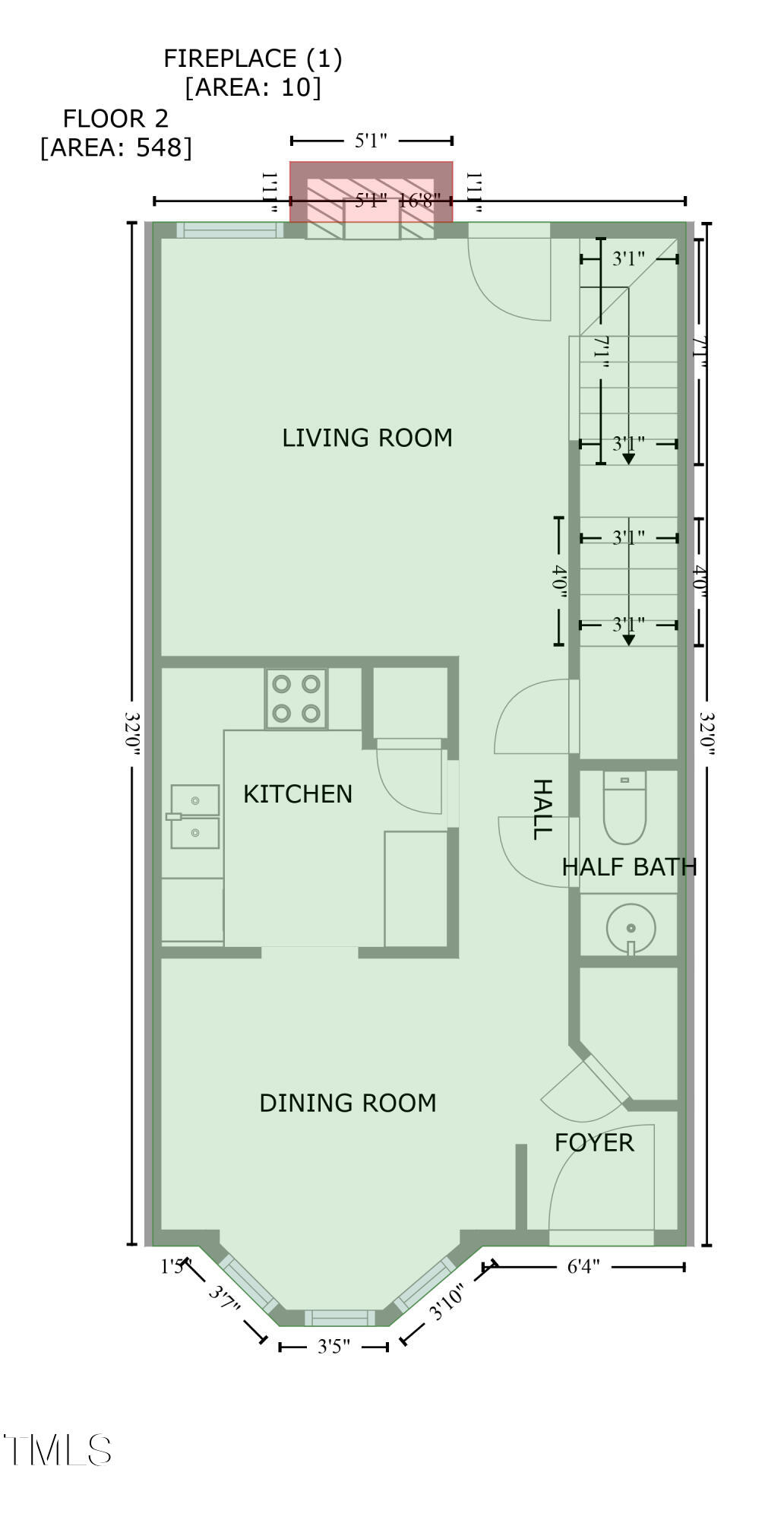 4135 Kaplan Drive Raleigh, NC 27606 - Photo 19 of 20 Floor Plan - Main Floor