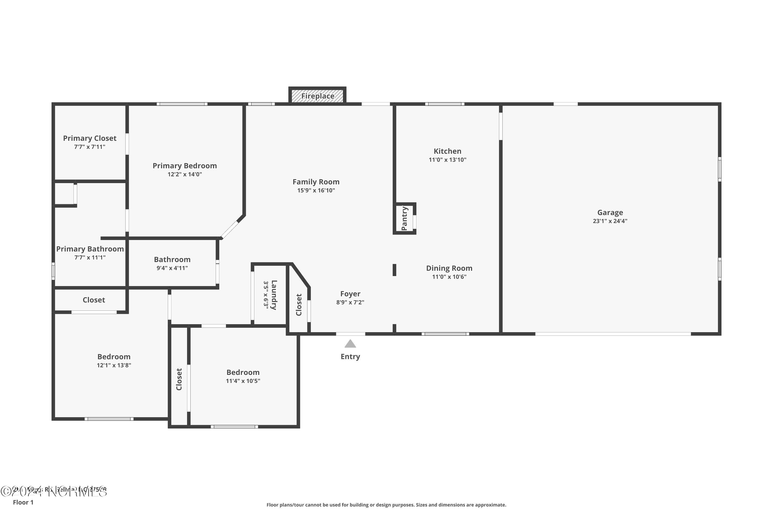 291 Wiggs Road Selma, NC 27576 - Photo 20 of 20 Floor Plan