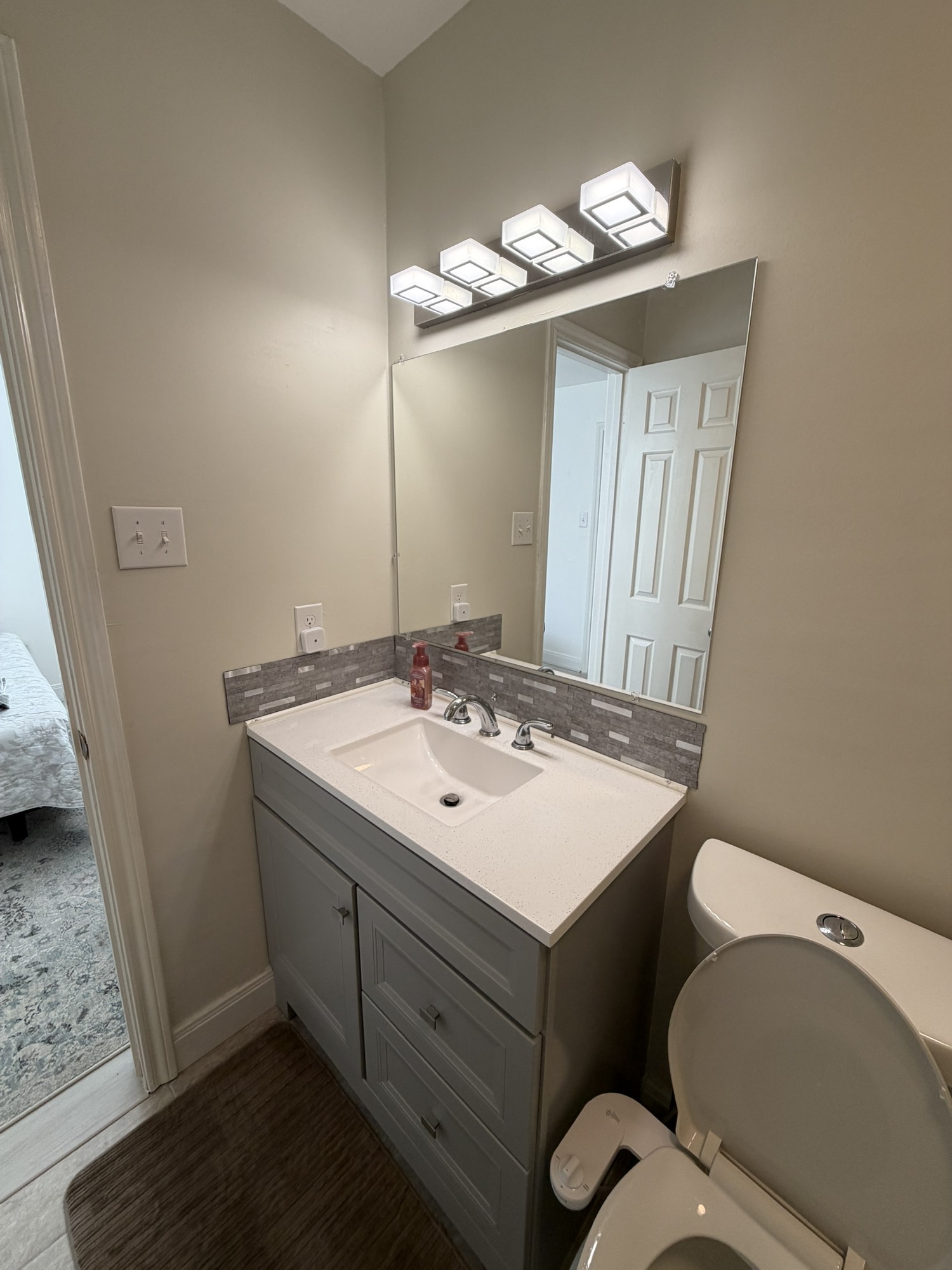 5515 Strack Road, Unit 121 Houston, TX 77069 - Photo 17 of 33 enovated bathroom showcasing an updated shower, modern fixtures, and stylish finishes.