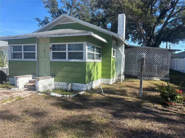 a front view of a house