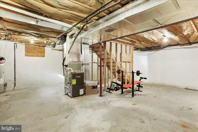 a view of storage and utility room