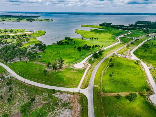 a view of a garden with a lake