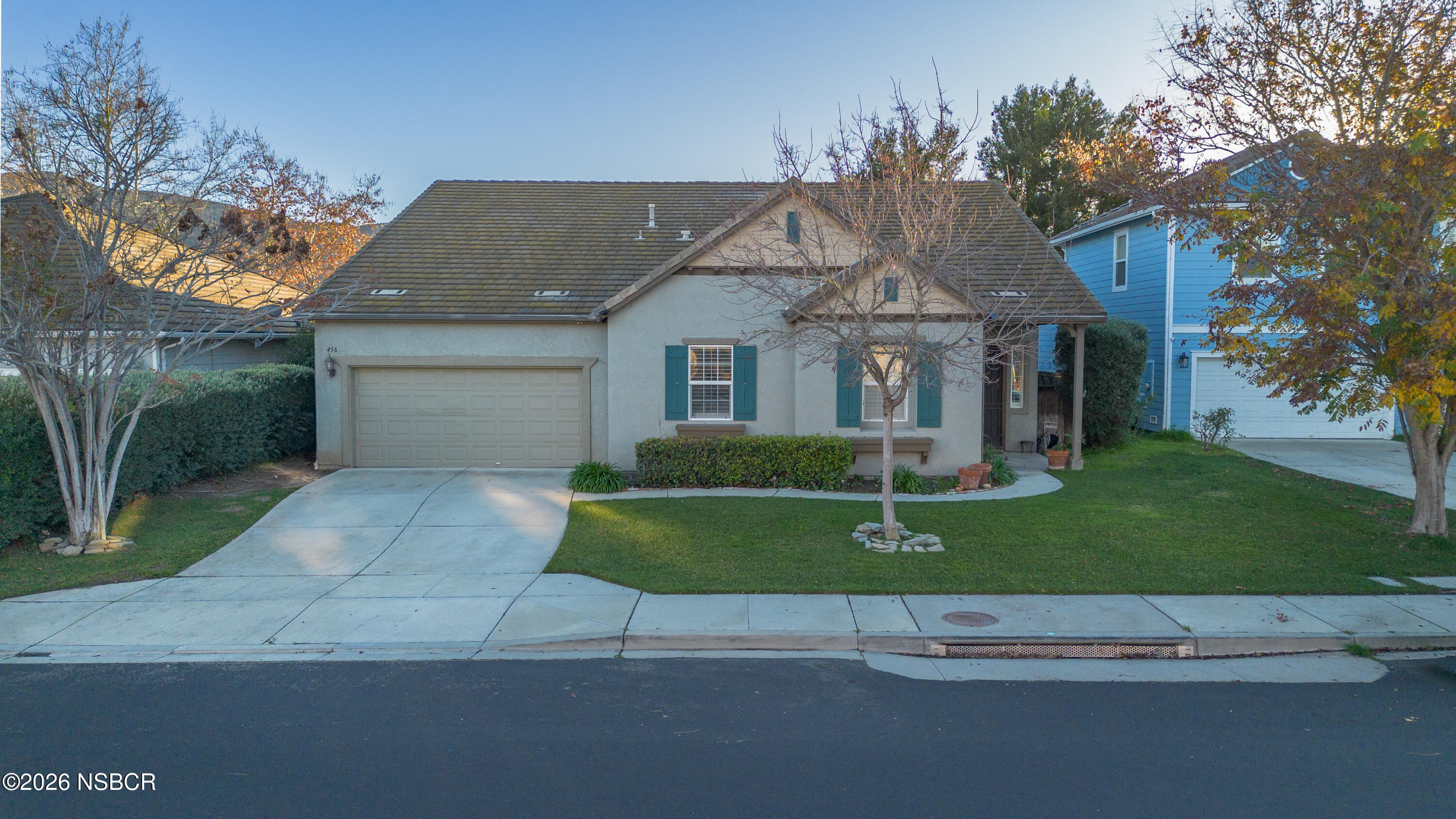 front view of house with a yard