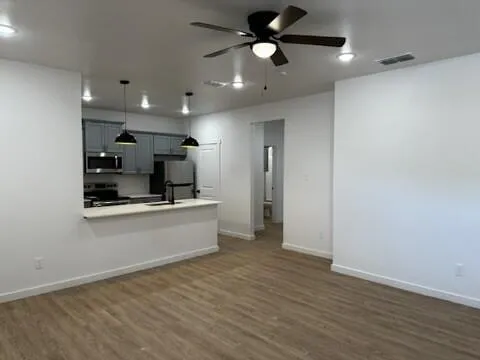 a view of a kitchen sink