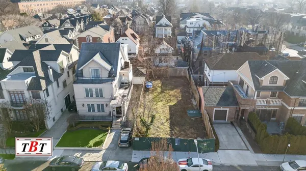 an aerial view of multiple houses