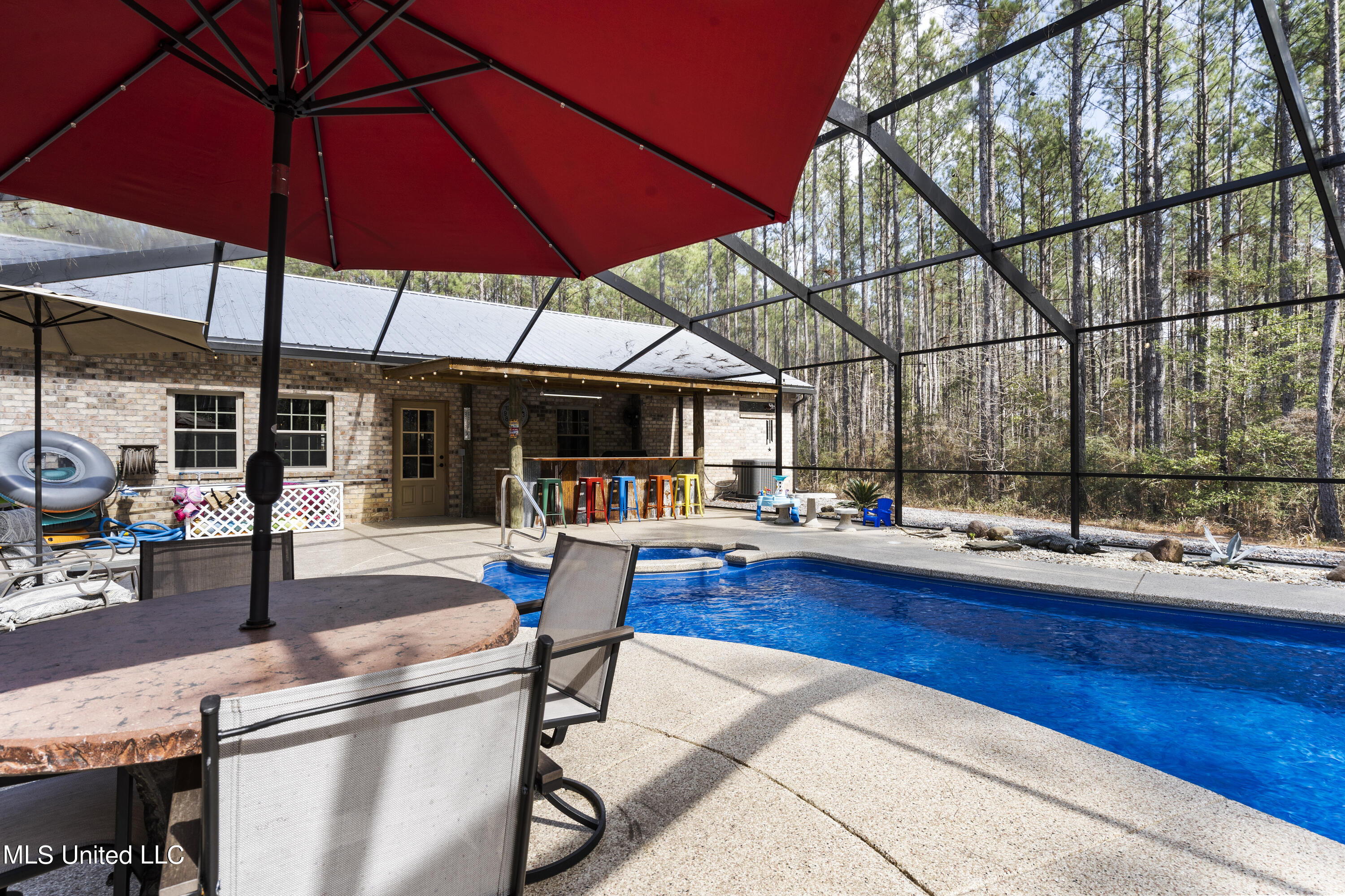 1189 Grain Elevator Road Lucedale, MS 39452 - Photo 25 of 44 screened in pool area
