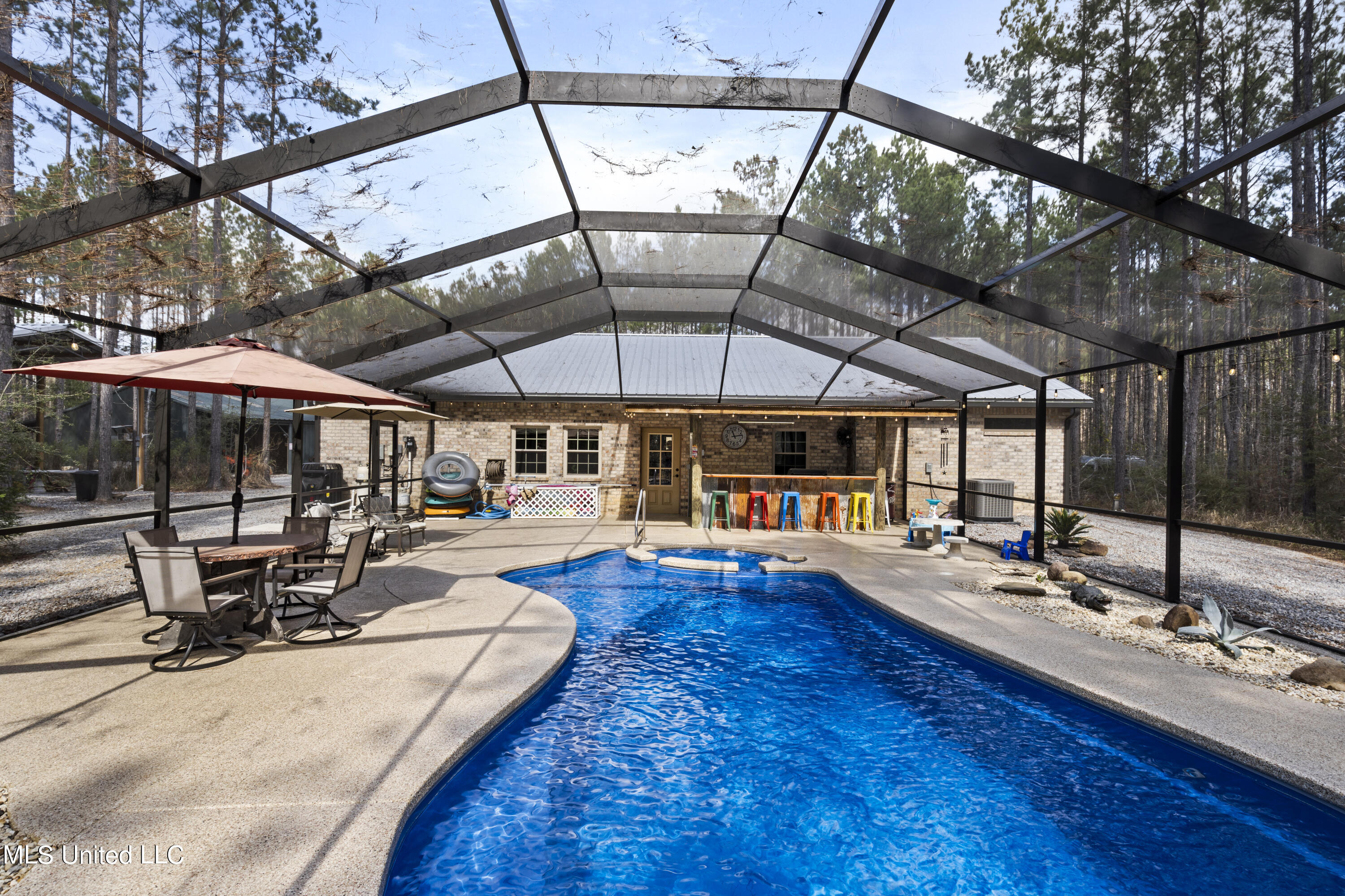 1189 Grain Elevator Road Lucedale, MS 39452 - Photo 26 of 44 fiberglass saltwater pool