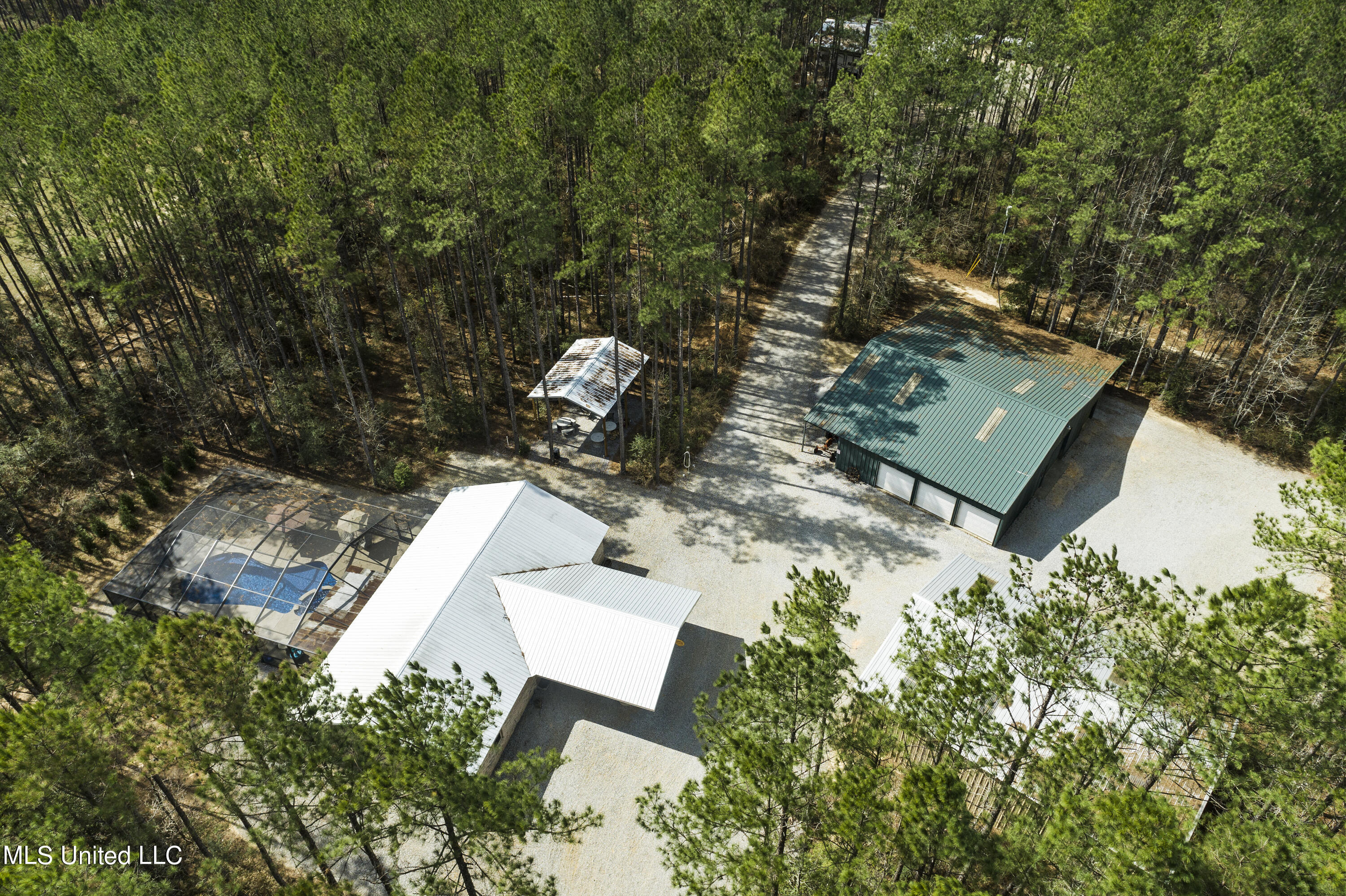 1189 Grain Elevator Road Lucedale, MS 39452 - Photo 30 of 44 aerial view above house