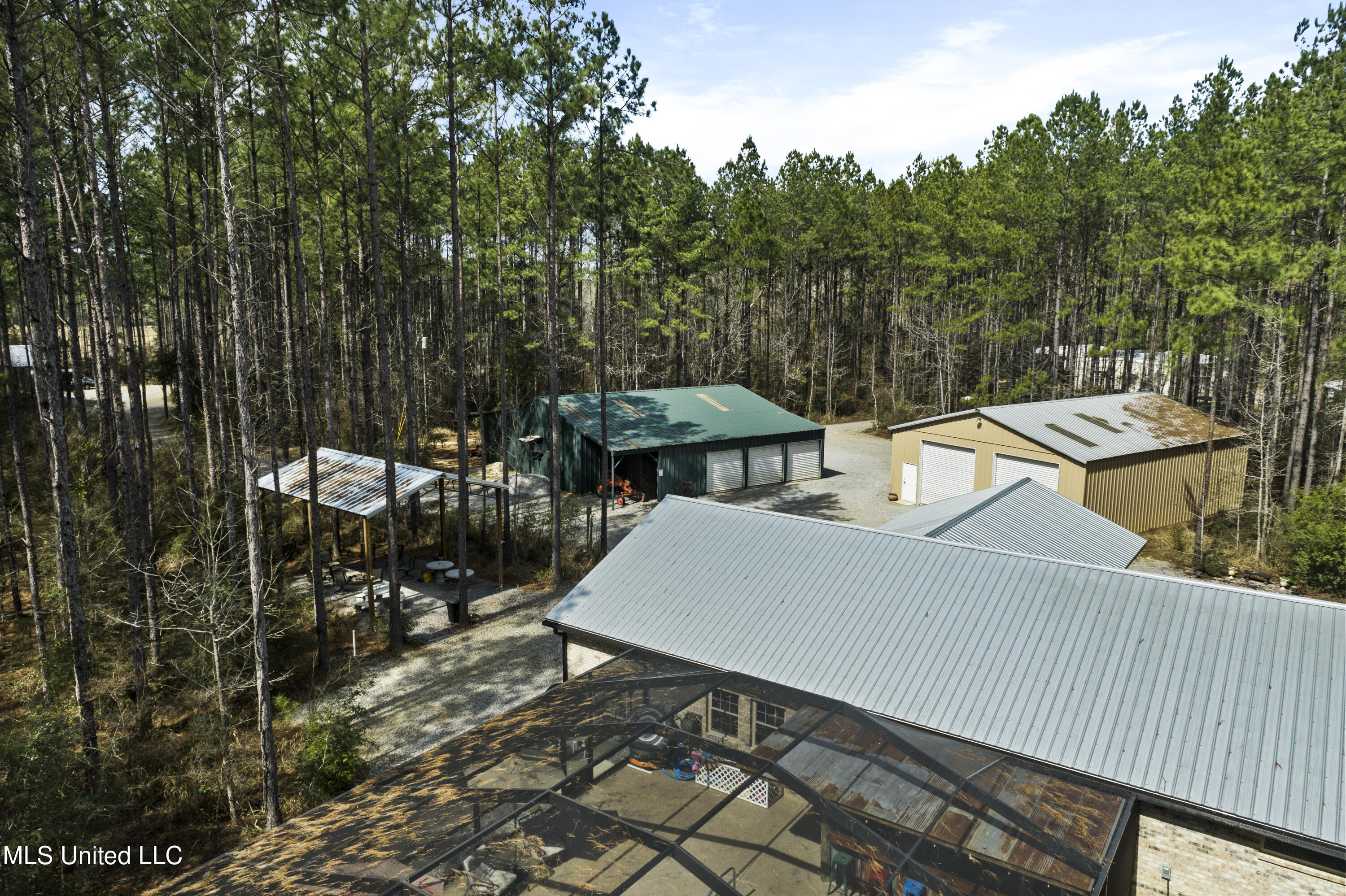 1189 Grain Elevator Road Lucedale, MS 39452 - Photo 31 of 44 aerial view from above pool area