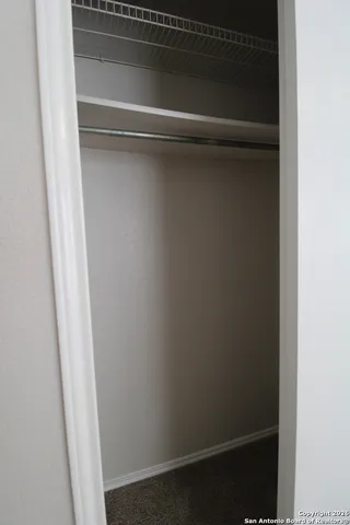 a close view of closet