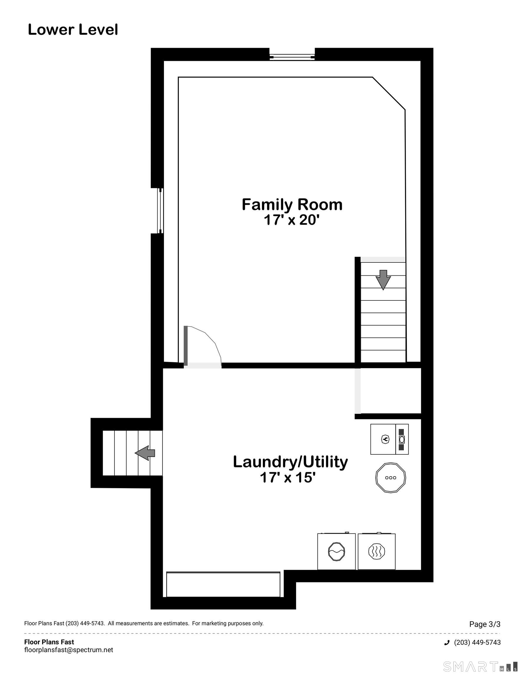 136 Turtle Run Drive, Unit A Stratford, CT 06614 - Photo 32 of 32 Floor plans Lower Level