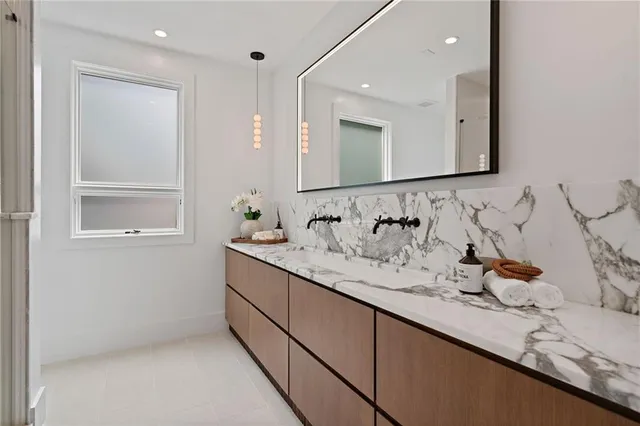 a view of cabinets and wooden floor
