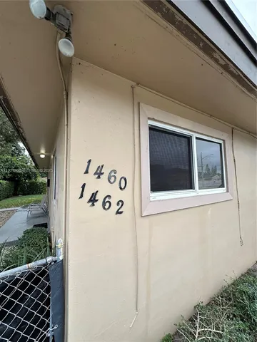 a view of front door and mountain view