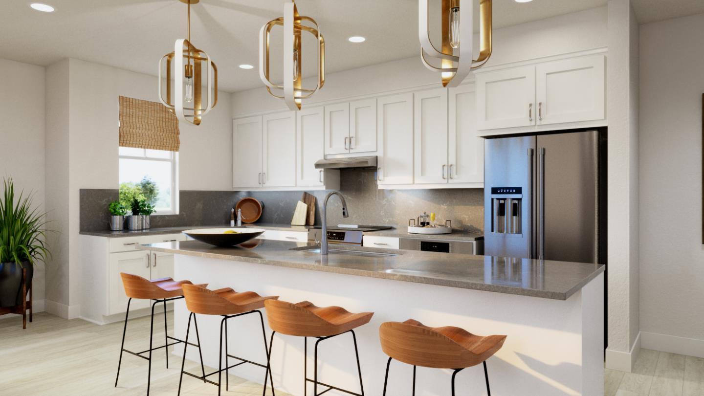 2730 Jones Road Walnut Creek, CA 94597 - Photo 2 of 16 a kitchen with stainless steel appliances granite countertop a refrigerator a stove a sink dishwasher a dining table and chairs with wooden floor