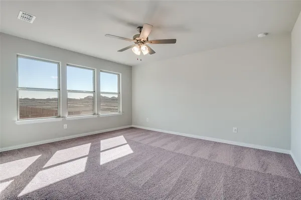 an empty room with window