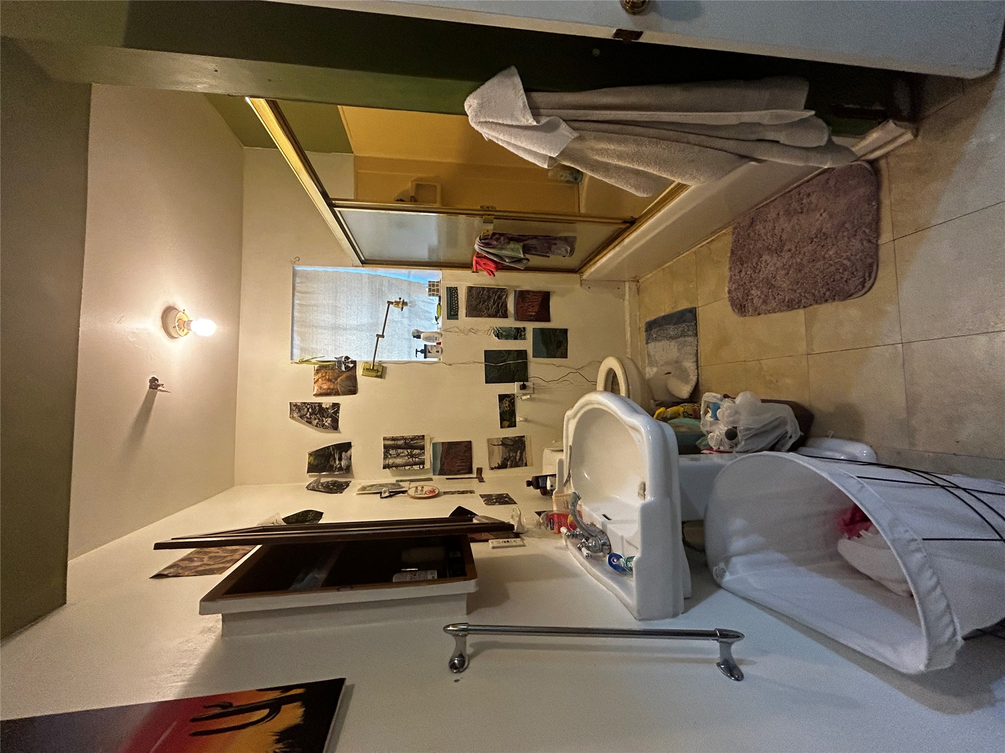 4511 B Avenue, Unit B Austin, TX 78751 - Photo 9 of 30 a bathroom with sink shower and mirror