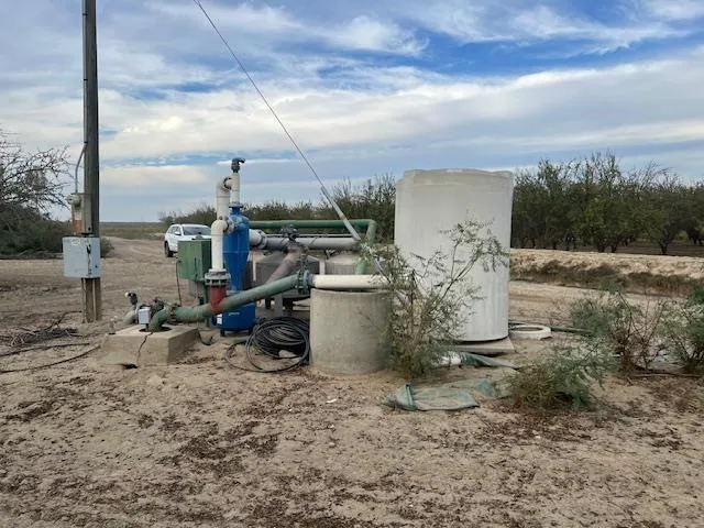 a view of a yard with a slide