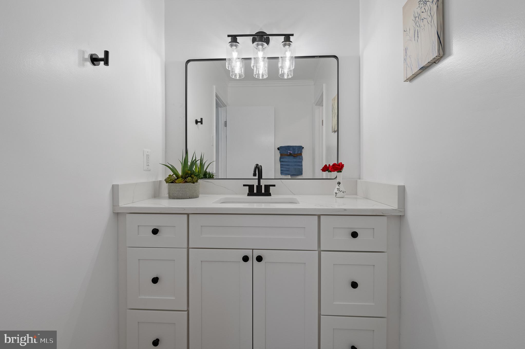 5235 Chalk Point Road West River, MD 20778 - Photo 53 of 69 a bathroom with a sink vanity and mirror