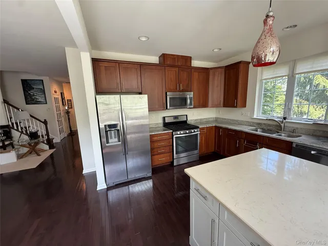 a view of a wooden deck