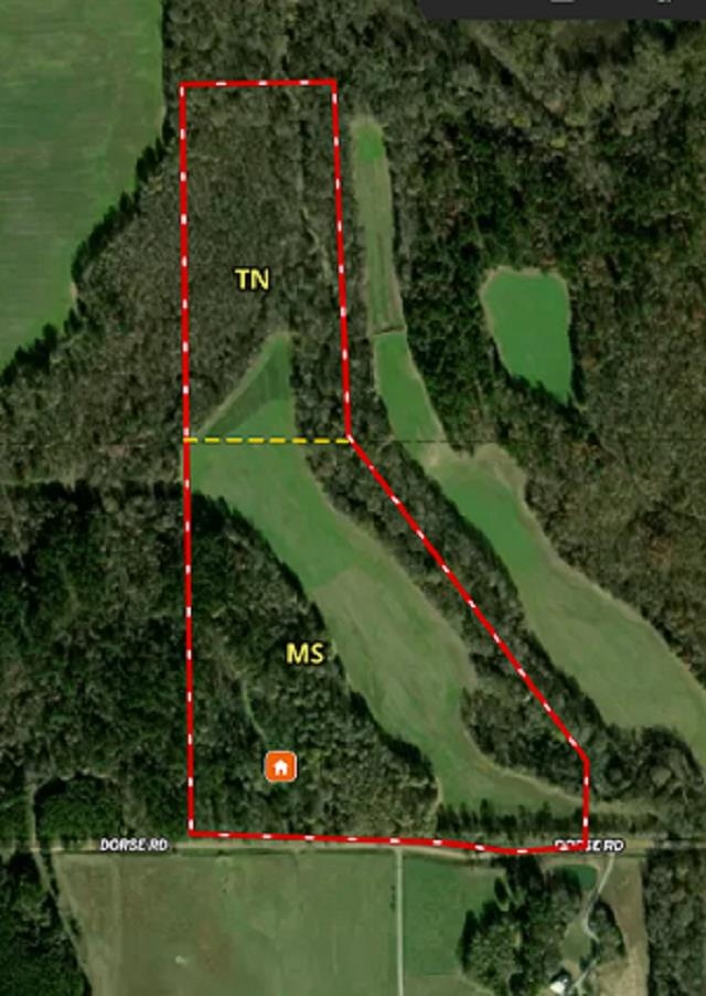 0 Dorse Road Moscow, TN 38057 - Photo 20 of 39 Aerial view of property's location with property parcel outlined