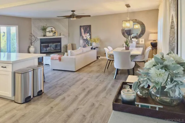 a view of a wooden door with a wooden fence