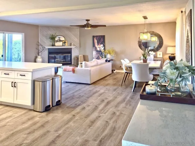 a outdoor living space with furniture