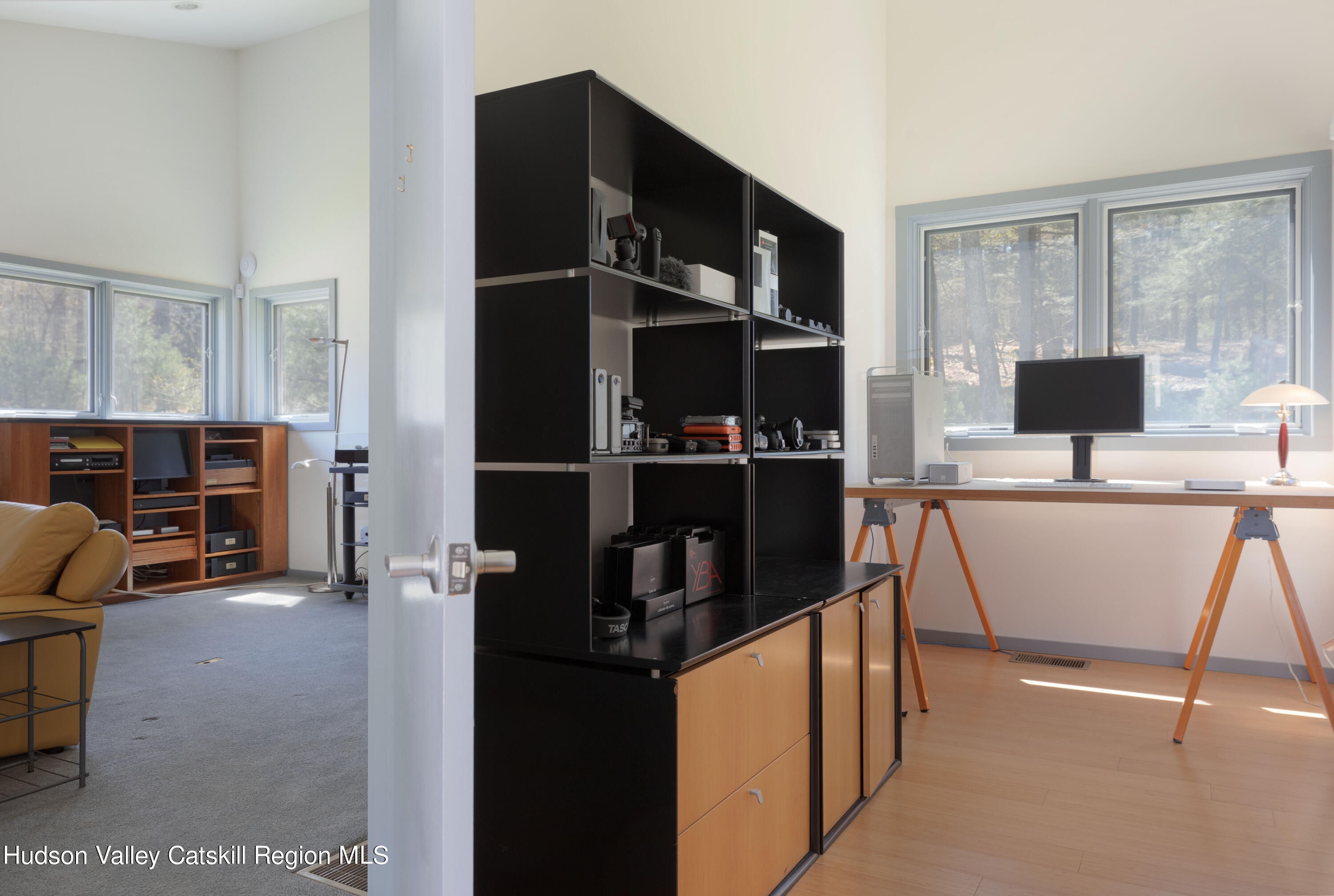 177 Stillwater Road Stone Ridge, NY 12484 - Photo 21 of 27 a view of living room with furniture and flat screen tv